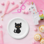 可愛い黒猫2 ペーパープレート (パーティー)