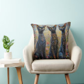 可愛い黒猫 クッション (椅子)