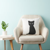 可愛い黒猫 クッション (椅子)