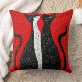 可愛い黒猫 クッション (ブランケット)