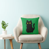 可愛い黒猫 クッション (椅子)