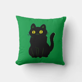 可愛い黒猫 クッション