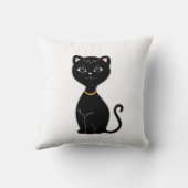 可愛い黒猫 クッション (裏面)