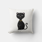 可愛い黒猫 クッション (正面)