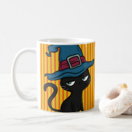 可愛い黒猫 コーヒーマグカップ