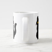 可愛い黒猫 ジャンボコーヒーマグカップ (裏面)