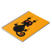 可愛い黒猫 ノートブック (左側)