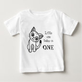 可愛い黒猫 ベビーTシャツ (正面)