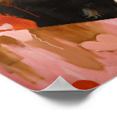 可愛い黒猫 ポスター (角)