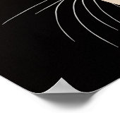 可愛い黒猫 ポスター (角)