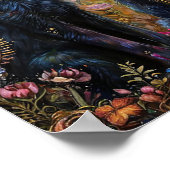 可愛い黒猫 ポスター (角)