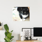 可愛い黒猫 ポスター (ホームオフィス)