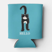 可愛い黒猫 缶クーラー (正面)