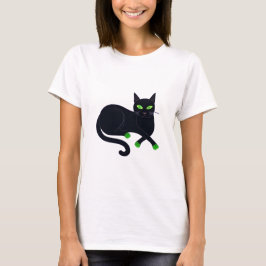 可愛い黒猫 Tシャツ