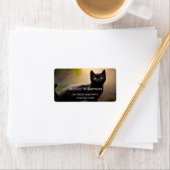 可愛い黒猫AIフォトスタイル ラベル (インサイチュ)