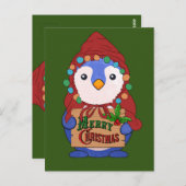 可愛い鼠径部がクリスマスのメリースローを願う ポストカード (正面/裏面)