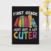 可愛い1年生先生キッズスクワッドブック カード (黄色い花)