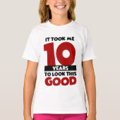 可愛い10ユニセックス誕生日はTシャツが似合う Tシャツ (正面)