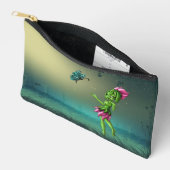 可愛い10代の地球要素（緑） アクセサリーポーチ (見開き)