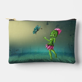 可愛い10代の地球要素（緑） アクセサリーポーチ