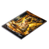 可愛い10代の妖精読の魔法のキラキラ光 ノートブック (左側)