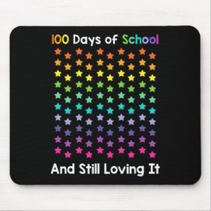 可愛い100日の学校と愛し続ける幸せ マウスパッド
