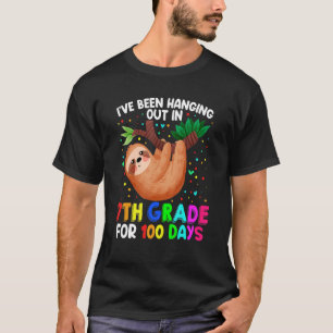 可愛い100日目の学校給食 – 7年生100日目 Tシャツ