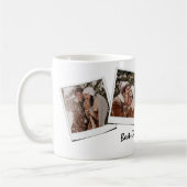 可愛い4枚の写真最高のガールフレンド コーヒーマグカップ (左)