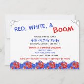 可愛い7月4日パーティの招待状 招待状 (正面)