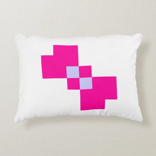 可愛い8ビットピクセルボウ アクセントクッション (正面)