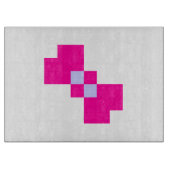 可愛い8ビットピクセルボウ カッティングボード (正面)