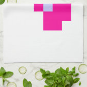 可愛い8ビットピクセルボウ キッチンタオル (折り畳み)