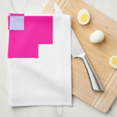 可愛い8ビットピクセルボウ キッチンタオル (四つ折り)