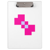 可愛い8ビットピクセルボウ クリップボード (正面)