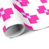 可愛い8ビットピクセルボウ ラッピングペーパー (ロールコーナー)