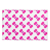 可愛い8ビットピクセルボウ 枕カバー (裏面)