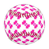 可愛い8ビットピクセルボウ 野球ボール (裏面)