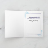 可愛い80と彼女のブルー誕生日 カード (内部)