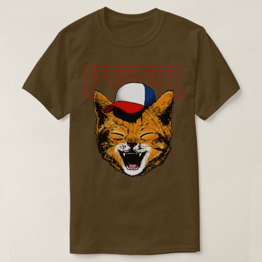 可愛い80年代の猫おもしろい引用文ミームギフトL Tシャツ (デザイン正面)