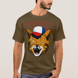 可愛い80年代の猫おもしろい引用文ミームギフトL Tシャツ
