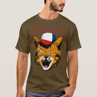 可愛い80年代の猫おもしろい引用文ミームギフトL Tシャツ