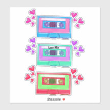 可愛い80年代ヴィンテージ音楽ミックステープ漫画