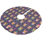 可愛い/おもしろいクリスマス ブラッシュドポリエステルツリースカート (アングル)