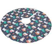 可愛い/おもしろいクリスマス ブラッシュドポリエステルツリースカート (アングル)