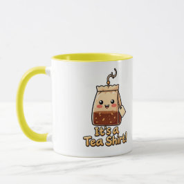 可愛い お茶のTシャツ ジョーク 紅茶 パックのパロディ コーヒー マグカップ