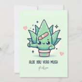 可愛い「アロエは本当に」すぐに元気にプンおもしろいグ カード (正面)