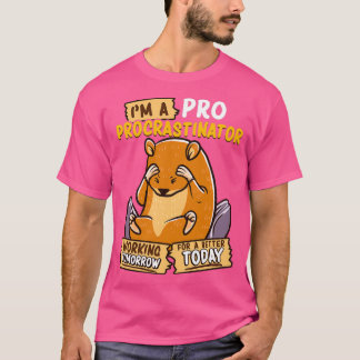 可愛い&イムおもしろいプロのプロプラスチネーターハムスターパン Tシャツ