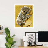 可愛い…コアラ熊…ポスターとプリント! ポスター (ホームオフィス)