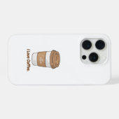 可愛い"コーヒー大好き"テイクアウトカップのスマホケース iPhoneケース (裏面横)