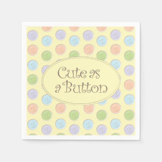 可愛い スタンダードカクテルナプキン (正面)